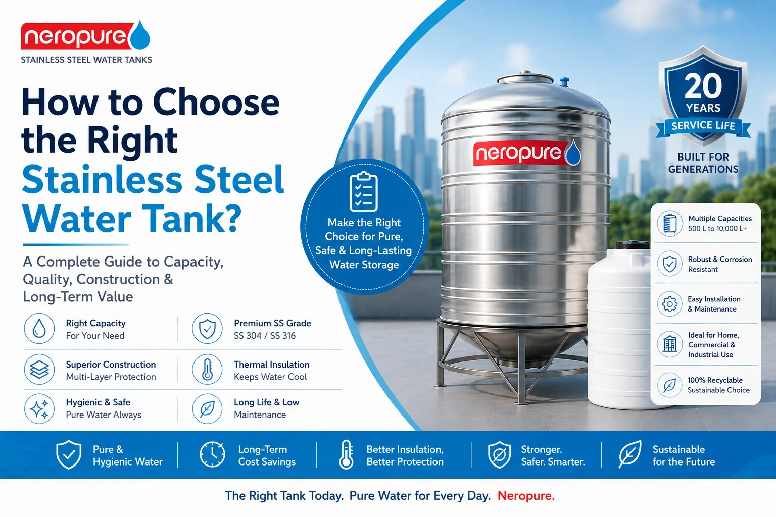 How to choose the right stainless steel water tank