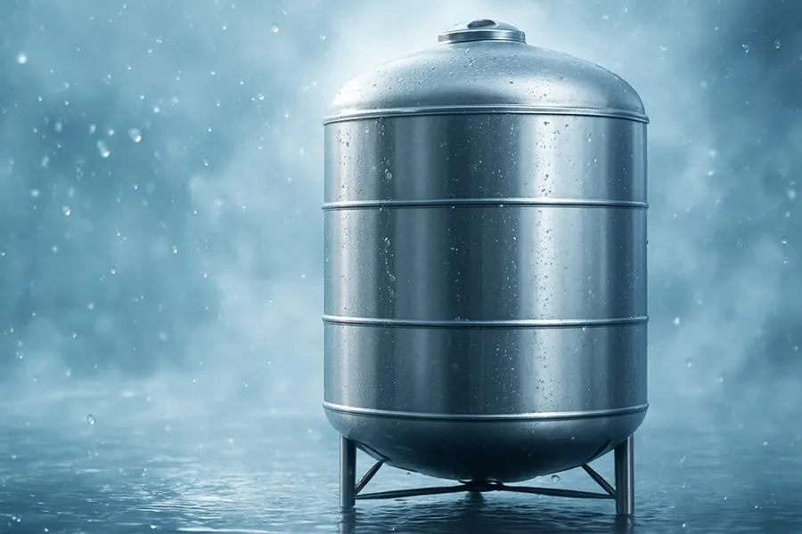 Water tank installation
